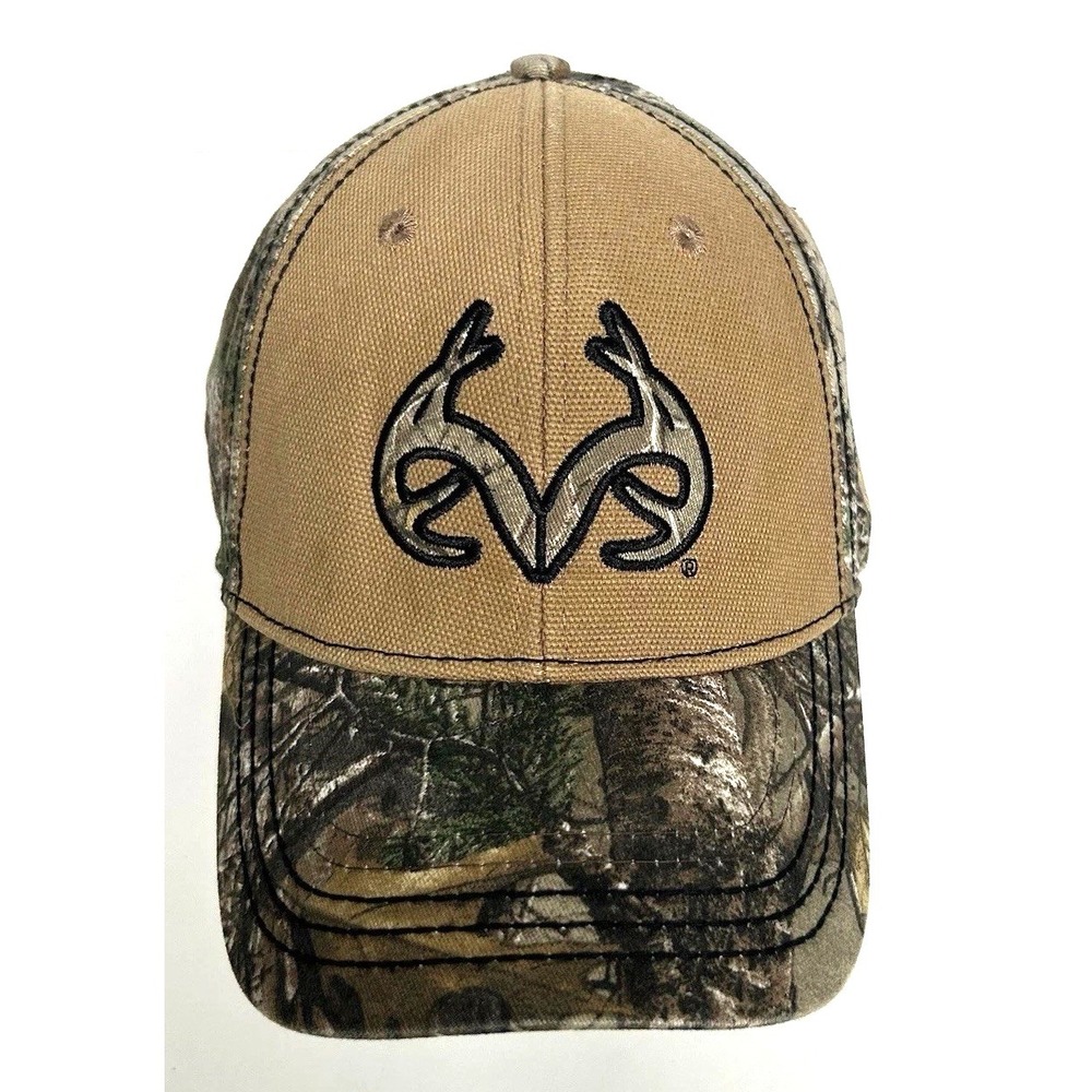 Realtree Camo Outdoor Workwear Cap Signatures Stretch Fitted‎ Hat